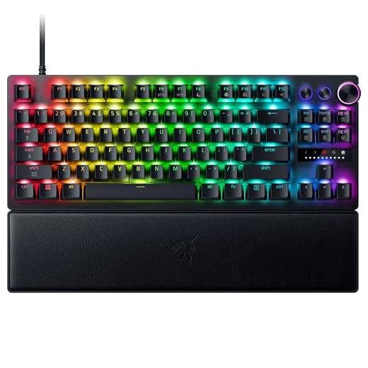 Razer Huntsman V3 Pro Tenkeyless 8KHz - TKL PC-Gaming Tastatur - 8KHz HyperPolling - Analoge optische Switches - Auslösebereich 0,1-4,0mm - Snap Tap - Rapid Trigger - QWERTZ DE Layout | Schwarz
