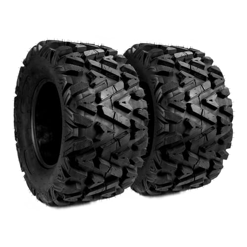 PHILTOP Size 26x11-12 Tires ATV UTV Knobby Sport Tire Mud Sand Off-Road All-Terrain Tubeless Set of 2