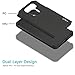 J&D Heavy Duty Dual Layer Hybrid Shock Proof Protective Rugged Bumper Case for LG V35, Purple