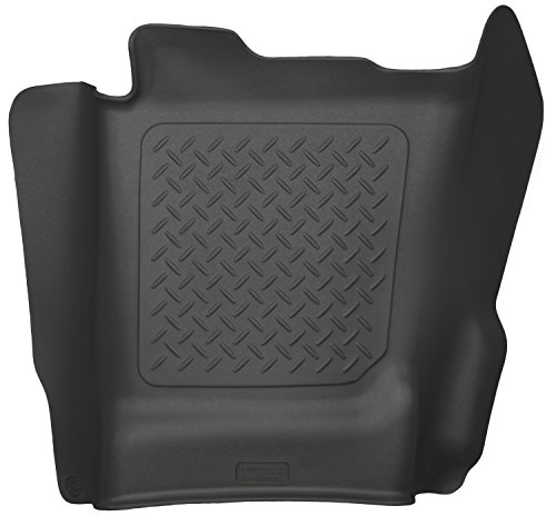Husky Liners Weatherbeater Floor Mats | Fits 2014-2019 Chevrolet Silverado & GMC Sierra 1500, 2019 LD; 2015-2019 Silverado/Sierra 2500/3500 Double & Crew CAB | Center Hump, 1-pc Black - 83231