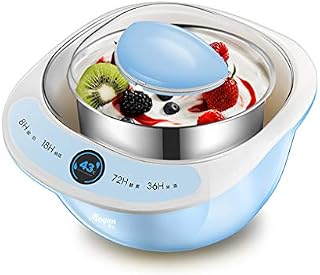 Zrf Electric Yogurt Maker Automatic Stainless Steel Liner Natto Rice Wine Fruit Enzyme Fermenter Yoghurt Salad Leben Machine 1L blue (color : #1)
