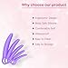 QoQiu 5-Pack Silicone Dilators for Pelvic Floor Therapy, Pelvic Floor Muscle Dilator Trainer Set， Purple Include Storage Bag,Pelvic Wand Massager for Women，Pelvic Floor Muscle Trainer
