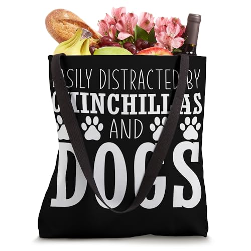 Bolso Tote Easily Distracted By Chinchillas And Dogs miniatura 4