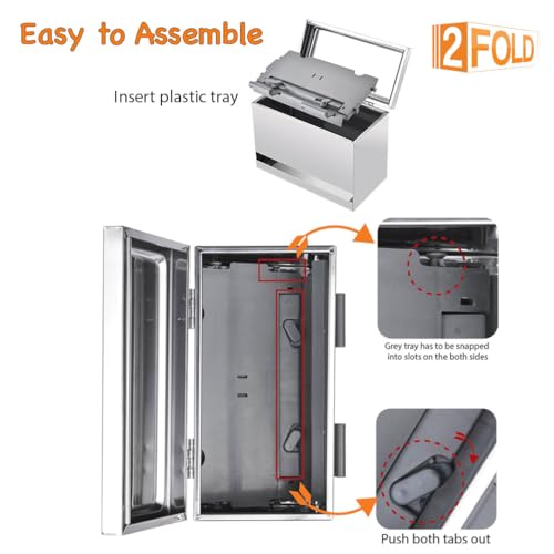 Dispensador de pitillos de acero inoxidable 2Fold miniatura 5