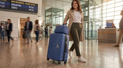 Image of VIP Aristocrat Trolley Bag Set, 55 /65 /75 cm, Hardside PP Shell, Dual Wheels, Multi-Stage System, 3-Year Warranty (Navy Blue, Set of 3)