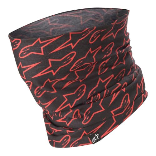 Alpinestars Astars Neck Tube Black/Fluo Red Talla única