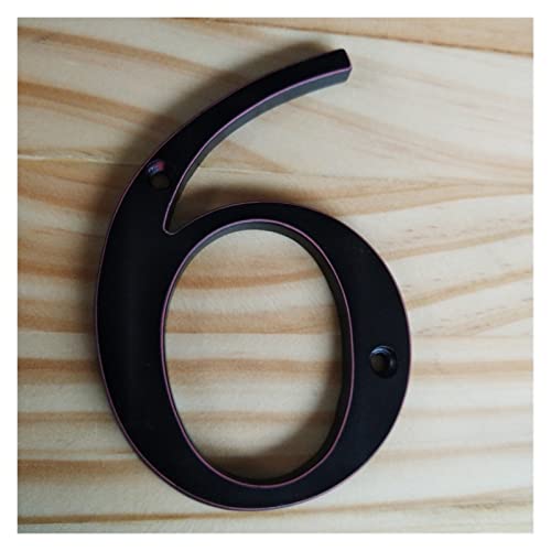 Numéro de maison bronze 10 cm lisible et résistant aux intempéries - 3