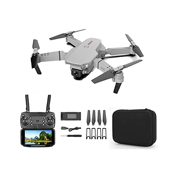 SWETIY E88 Pro Drohnen, Faltbar GPS Drohne Mit 4K Kamera FHD, G-Sensor, Höhenhaltung, Headless Modus, One Key Start…