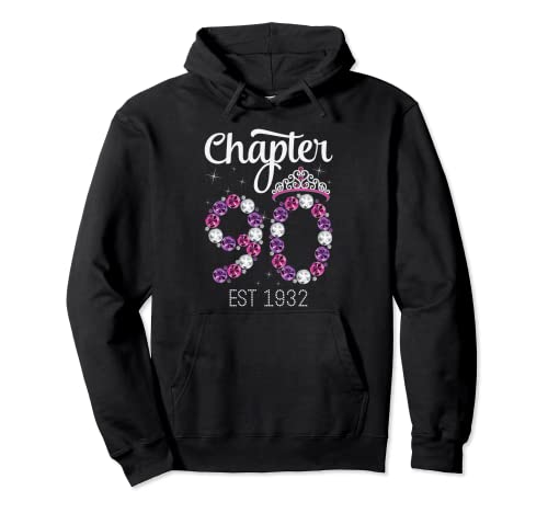 Capítulo 90 camisetas Est 1932 Vintage 90 Cumpleaños Sudadera con Capucha