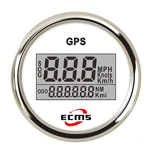 Universal instrumentmätare 52mm 2 tums digital LCD GPS Hastighetsmätare for MC/Marine båtar/Vehicle Vattentät IP67