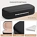 Marvolia Glasses Case Hard Shell Large Eyeglasses Case PU Leather Protective Cases for Sunglasses Eyeglasses with Cleaning Cloth for Men Women - Black