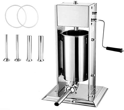 BAOSHISHAN 12L Elektrischer Wurstfüller Gewerbliche Wurstfüllmaschine Wurstfüller Edelstahl-Wursthersteller Maschine…