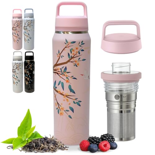 Farasi Loose Leaf Tea Infuser Bottle Wide Mouth...