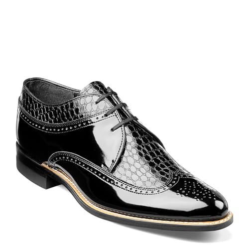 Stacy Adams Men's Dayton Wing-Tip Oxford,Black,12 D