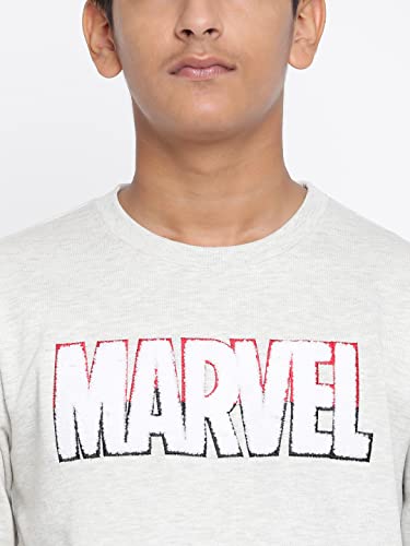 Image of Li'l Tomatoes Boys Marvel Fleece Sweatshirt | 100% Fleece Winter Pullover | Graphic Print Casual Wear | 7-16 Years