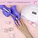 Saviland Acrylic Nail Starter Kit: Clear Pink Nude Acrylic Powder & Liquid, Brush, Files, Forms, Press On Nails, Home Practice Set