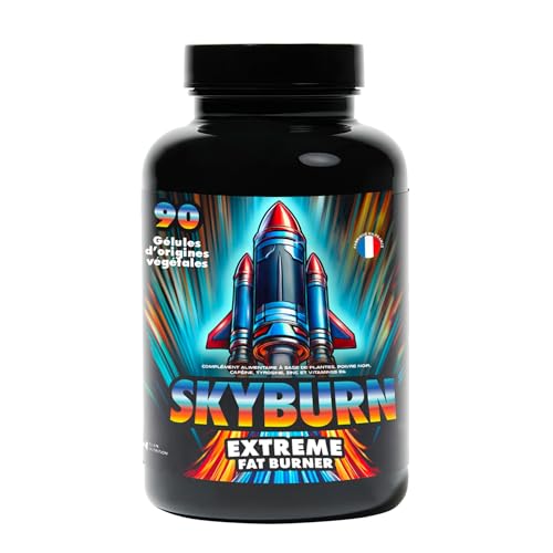 Skyburn Extreme Quemador de Grasas Potente | Suplemento Natural para Acelerar el Metabolismo, Reducir el Apetito y Aumentar la Energía | 90 Cápsulas
