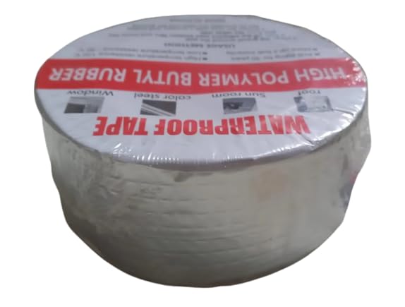 Trendmad Super Strong Adhesive high Polymer Aluminum Butyl Rubber Tape Suitable for Roof Leak, surface Crack, Window Gaps etc Silver 5Mtrs Pack of 1 (B0CZXKN9RZ) Amazon Price History, Amazon Price Tracker