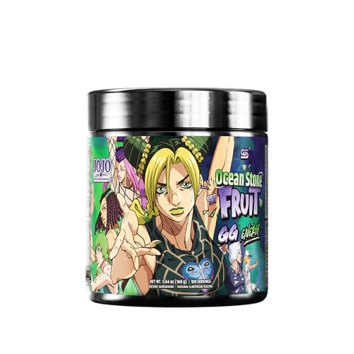 Gamer Supps GGÂ® Energy - JoJo\'s Ocean Stone Fruit (100 Servings) - Keto Friendly Gaming Energy and Nootropic Blend, Sugar Free + Organic Caffeine + Vitamins, Powder Drink