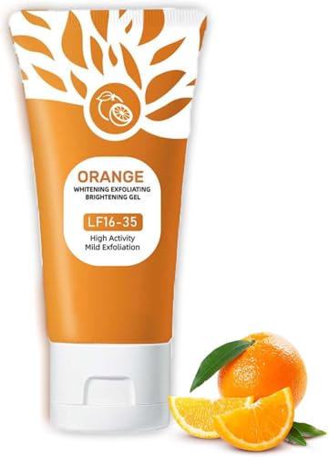 Orange Gesichtspeeling, Orange Enzymes Exfoliating Gel, Brightening Exfoliating Peeling Gel, Porenreiniger Gesicht, Verfeinert das Hautbild und wikt gegen Unreinheiten, Rötungen