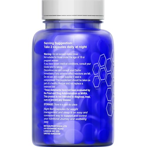 Night Burn Liposomal 120 Capsules for Women and Men 60 Days Supply | Vegan | Size Management | 50% More Than Other Brands High Strength Supplement - Image 4
