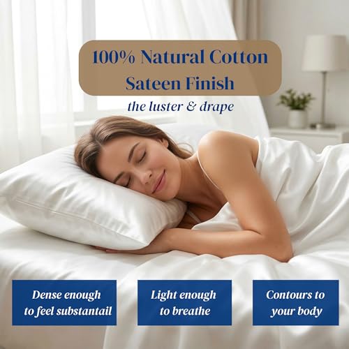 Image of Beckham Hotel Collection 100% Cotton Full Sheet Set, 4-Piece, Gray | 500 Thread Count, Silky Soft Weave, Breathable, Anti-Pilling, 16-Inch Pocket, All-Around Elastic, Gets Softer with Every Wash