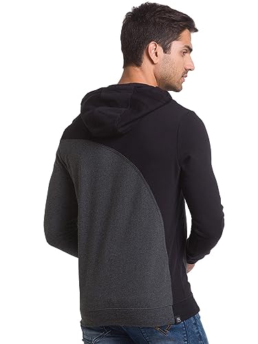 Image of Being Human Black Regular Fit Men's Hoodie Clothing