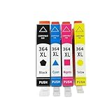 Bonne stabilité. DUAEANXI Cartouche d\'encre 364XL 364 XL Compatible for HP364 Photosmart 5520 5524 6510 6520 7510 B109 B110 B209 B210 C309 C310 C410(1SET(4PC))