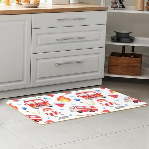 Tapete de cocina de 2 piezas alfombra pasillo lavable antideslizante 7