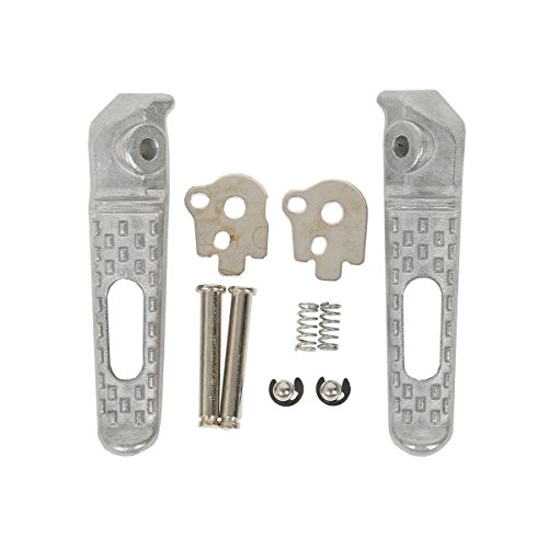 TengChang motocicleta trasera estribera Reposapiés conjunto Para Honda CBR600RR CBR 600 RR CBR 600RR 2003-2014 CBR1000RR CBR 1000 RR CBR 1000RR 2004 2005 2006 2007 2008 2009 2010 2011 2012 2013 2014 (plata) Cover