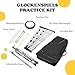 Soulmate 30 Notes Glockenspiel Xylophone Bell Kit with 8'' Drum Practice Pad Professional Percussion Instrument for Adults & Beginner Students