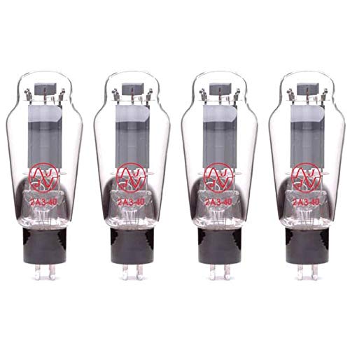 TubeDepot 4 OF JJ 2A3 40 WATT PWR VAC TUBE GROUPING_QUAD_JJ-2A3-40