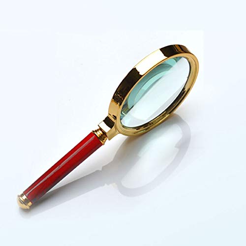 Werkzeuge Tragbare HD 10X Schmucklupe Lupe LED Handheld 80mm goldenes optisches Glas Lese- und Uhrenreparaturwerkzeug Vergrößerungsglas