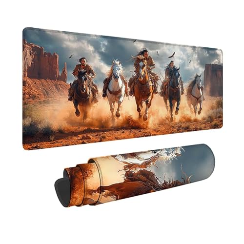 Tapis de souris cheval imperméable et antidérapant pour joueur PC
