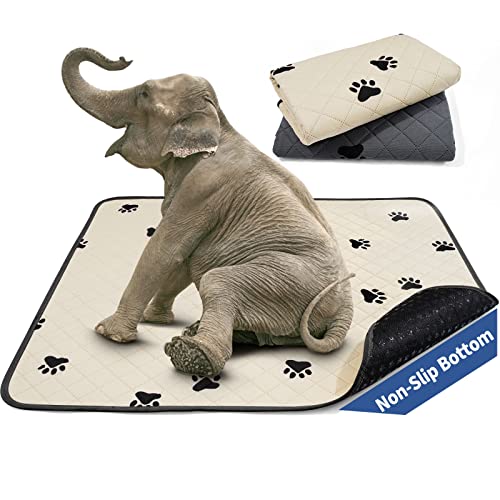 Pacote com 2 almofadas reutilizáveis e laváveis para cães (60 cm x 89 cm), almofada de treinamento d