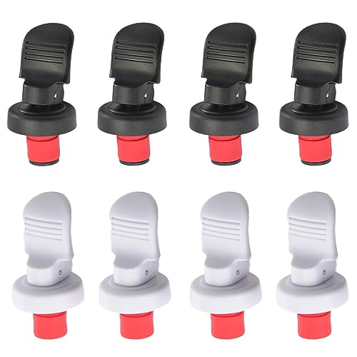 Tapones de botella, 8 piezas, tapones de vino, tapón de botella de vino, tapones de botella universales, tapones de botella de vino reutilizables, tapones de vino sellador, tapón de cerveza, tapones