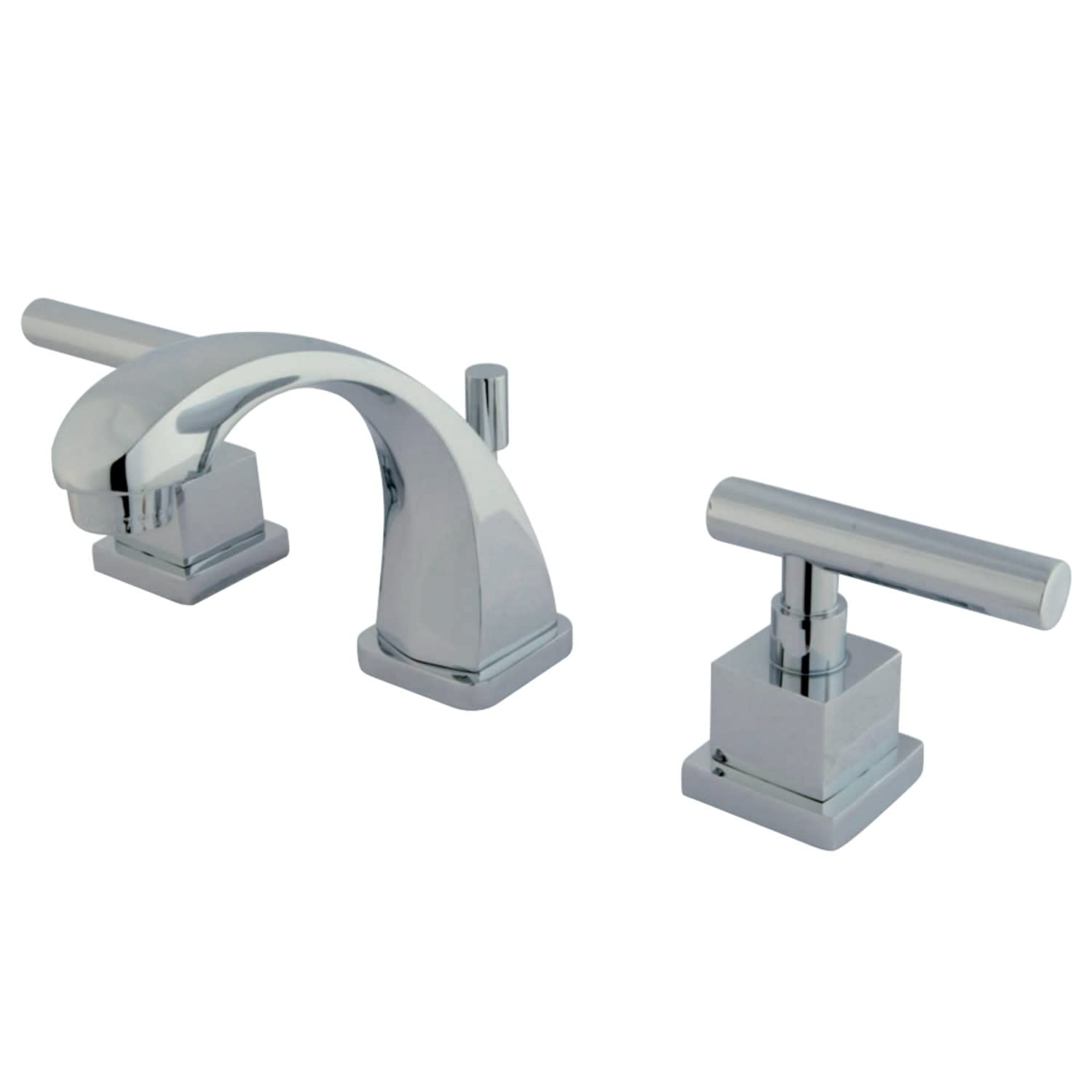 Robinet de toilettes en laiton moderne double commande aux finitions géométriques
