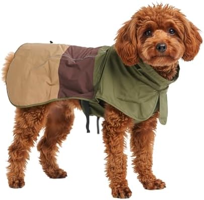 Spark Paws Dog Raincoat, Waterproof Windproof Rain Jacket, for Sm...