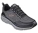 Skechers Men's D'lux Walker 2.0 Steadyway, Black/Charcoal, 12