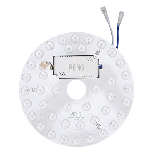 Brrnoo 7.1in 18W LED Luz de Ventilador de Techo Retrofit 3CCT 3000K 4200K 6500K Reemplazo de Luz de Ventilador de Techo Redonda de Adaptación Magnética con Función de Memoria para