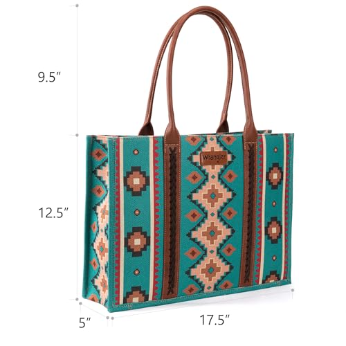 Image of Wrangler Tote Bag for Women Western Purse and Aztec Satchel Handbag