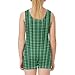 Gymnastics Leotards for Girls Fashion Green Plaid Pattern Dance Unitards with Shorts Tumbling Active Biketards Outfits for Toddler Kids 2-3 T