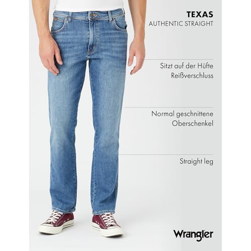 WRANGLER - Jeans Herren - Authentic Straight Fit - Texas - Worn Broke – Ansicht 4