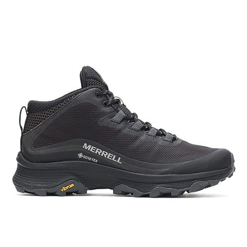 Image of Merrell Moab Speed Mid, Women's Sneaker, Black Asphalt, 7.5