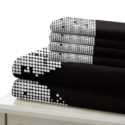 Housse de couette super douce 135x200cm parure de lit 3d microfibre ultra douce - 7