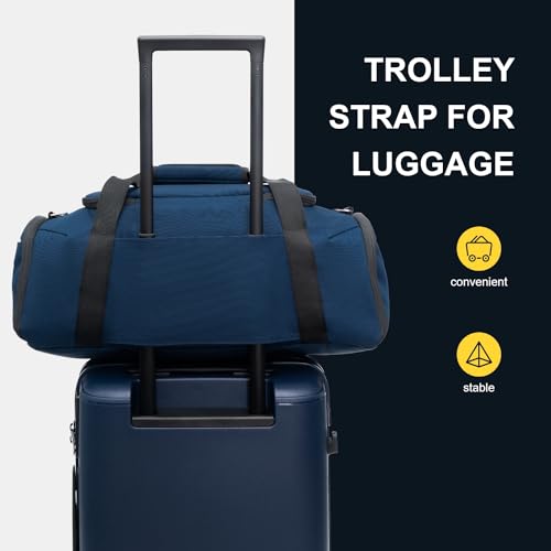 LEVEL8 Luminous 20 Inch Carry on Luggage with Water Resistant Travel Duffle Bag2