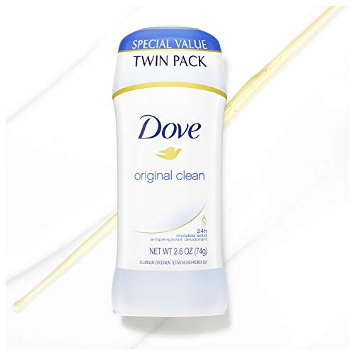 Dove Antiperspirant Deodorant 24-Hour Sweat Protection Original Clean Deodorant For Women 2.6 Oz, 2 Count #TOP2
