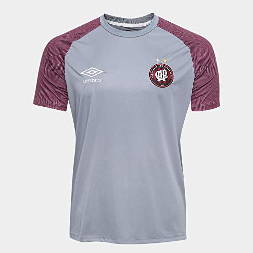 Camisa de Treino Atlético Paranaense 2018 Umbro Masculina - Cinza - Gg