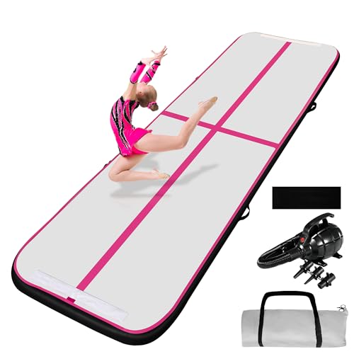 COVERONICS Air Gymnastics Training Mats - 13' Inflatable Gymnastics Mats Tumble Track with Pump &...