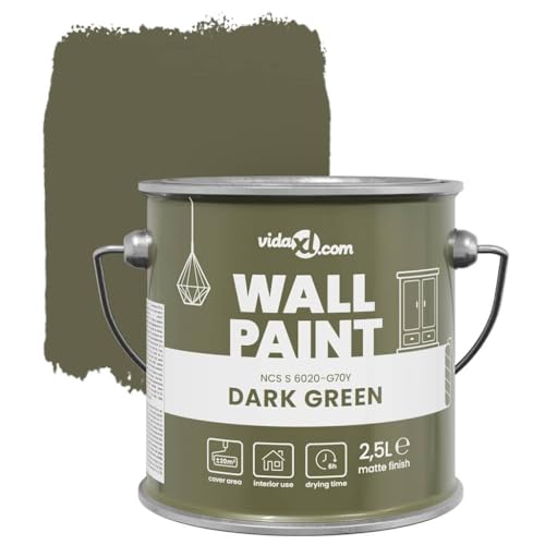 Peinture murale verte intérieur séchage rapide pour salon et bain
